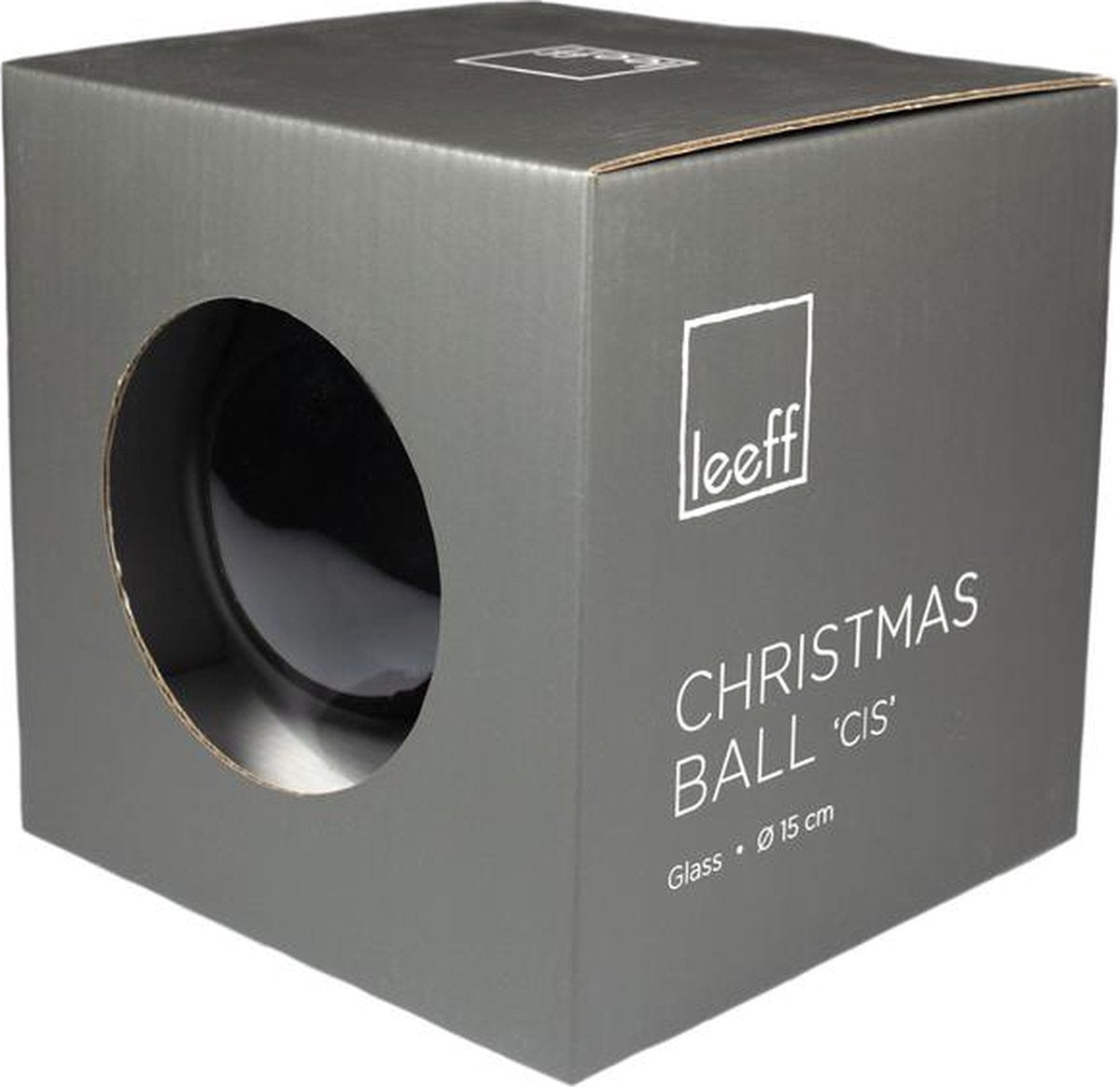 Weihnachtskugel M mit LED-Girlande 'Hellgrau' - The Little One • Family.Concept.Store.