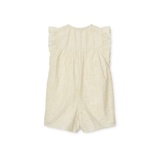 Jumpsuit mit Lochstickerei Holmfrid 'Cloud Cream'