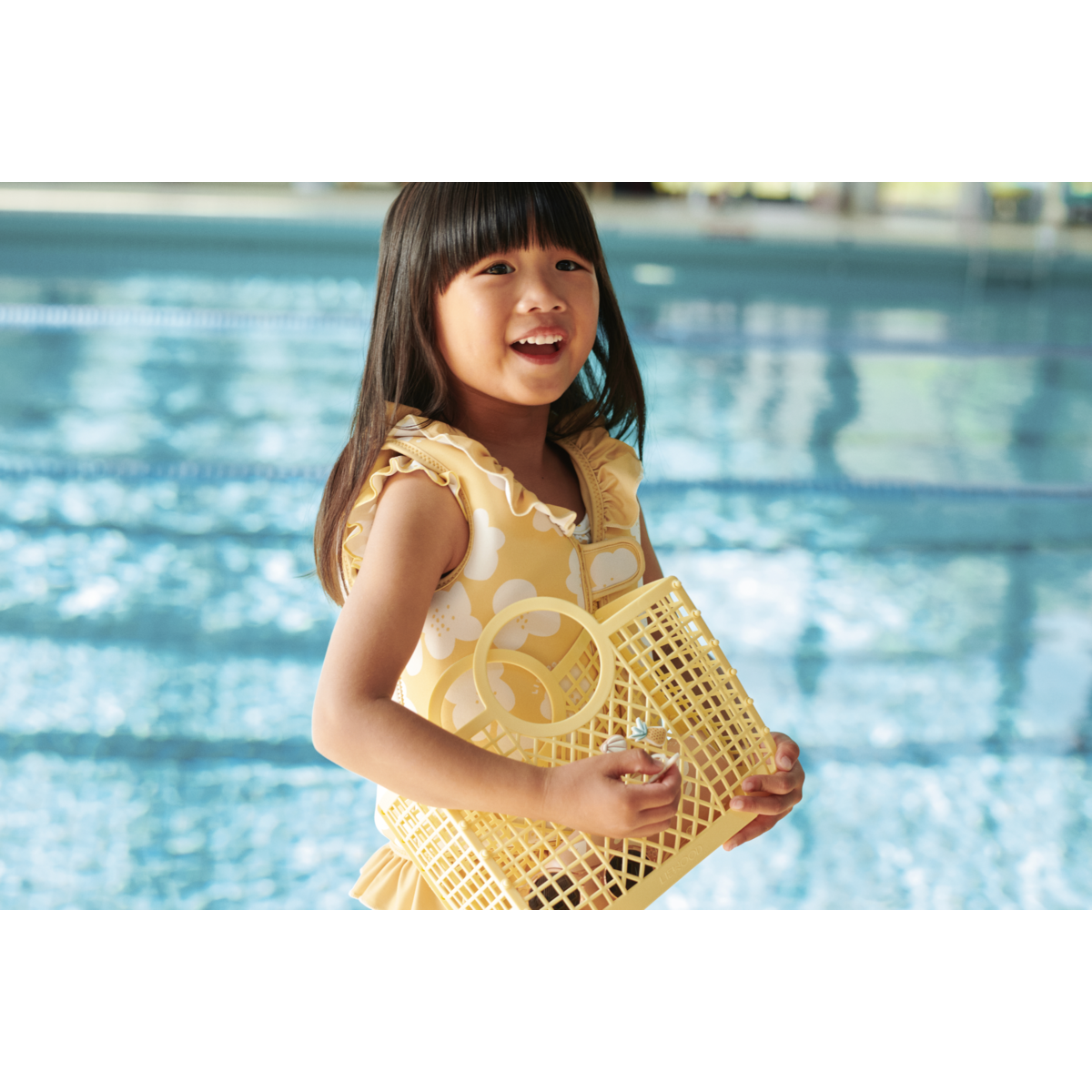 Schwimmweste mit Rüschen Dove 'Flower/Lemon Yellow'