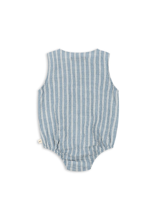 Romper Elliot 'Trio Bleu Stripe'