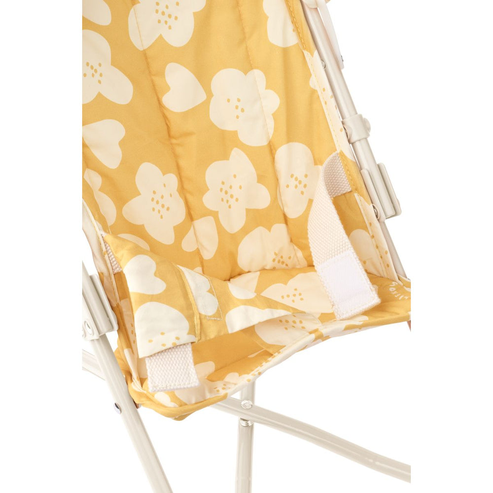 Puppenbuggy Elsie Pile 'Flower/Lemon Yellow'