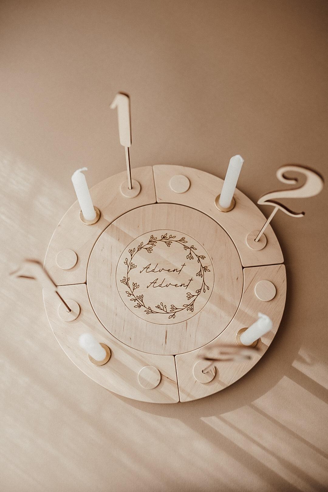 Meilensteinscheibe - Advent Advent - The Little One • Family.Concept.Store.