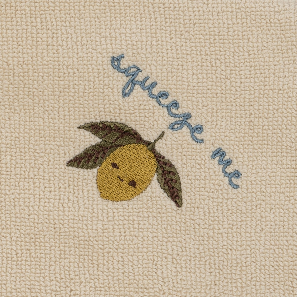 Kapuzenhandtuch Terry Towel Embroidery 'Lemon' - The Little One • Family.Concept.Store.