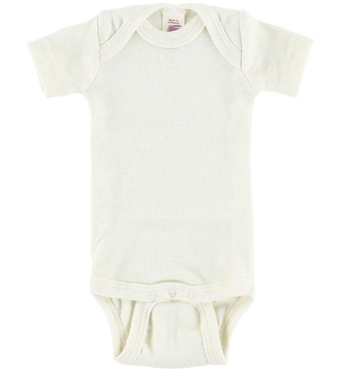 Kurzarmbody Wolle Seide 'Natur' - The Little One • Family.Concept.Store.
