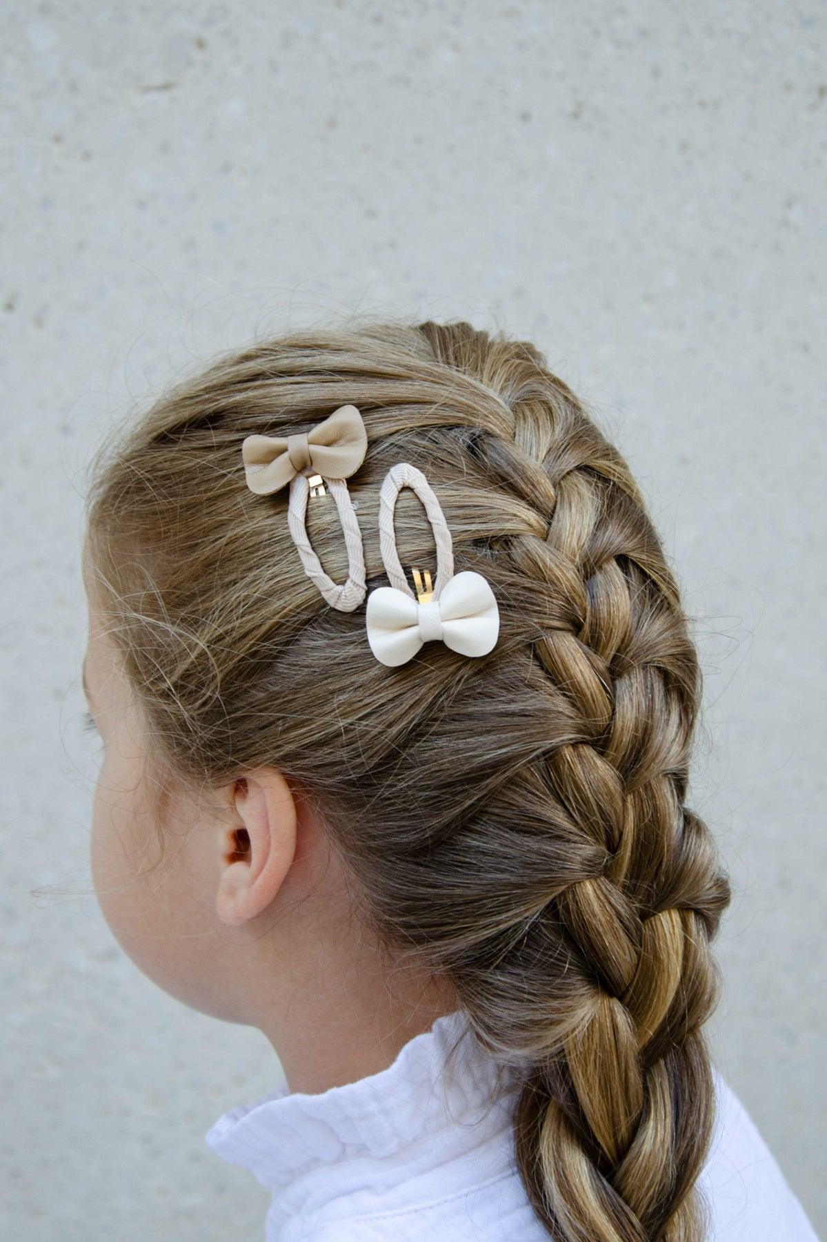Haarspangen 'Vegan Leather Bows Clips' - The Little One • Family.Concept.Store.