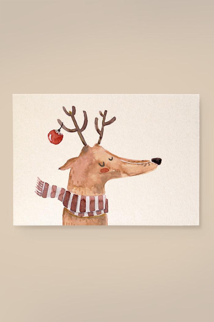 Grußkarte Rentier Illustration - The Little One • Family.Concept.Store.
