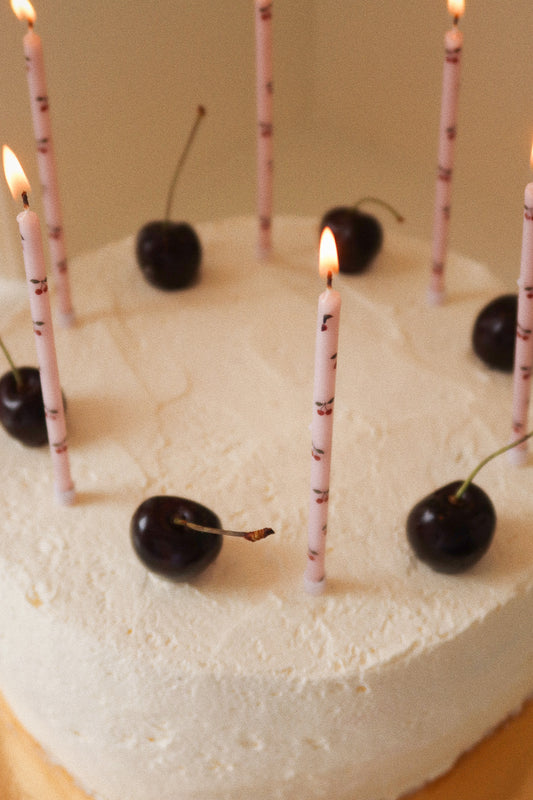 12er-Set Geburtstagskerzen 'Cherry'