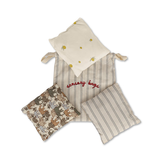 3er-Set Sensorische Kissen 'Blue Stripe' - The Little One • Family.Concept.Store.