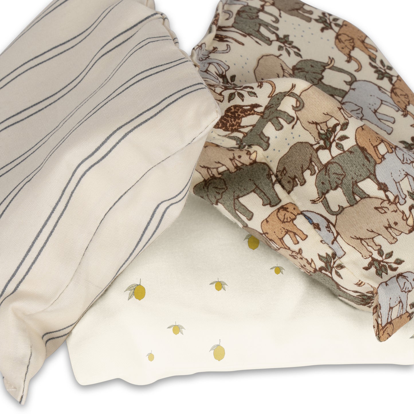3er-Set Sensorische Kissen 'Blue Stripe' - The Little One • Family.Concept.Store. 