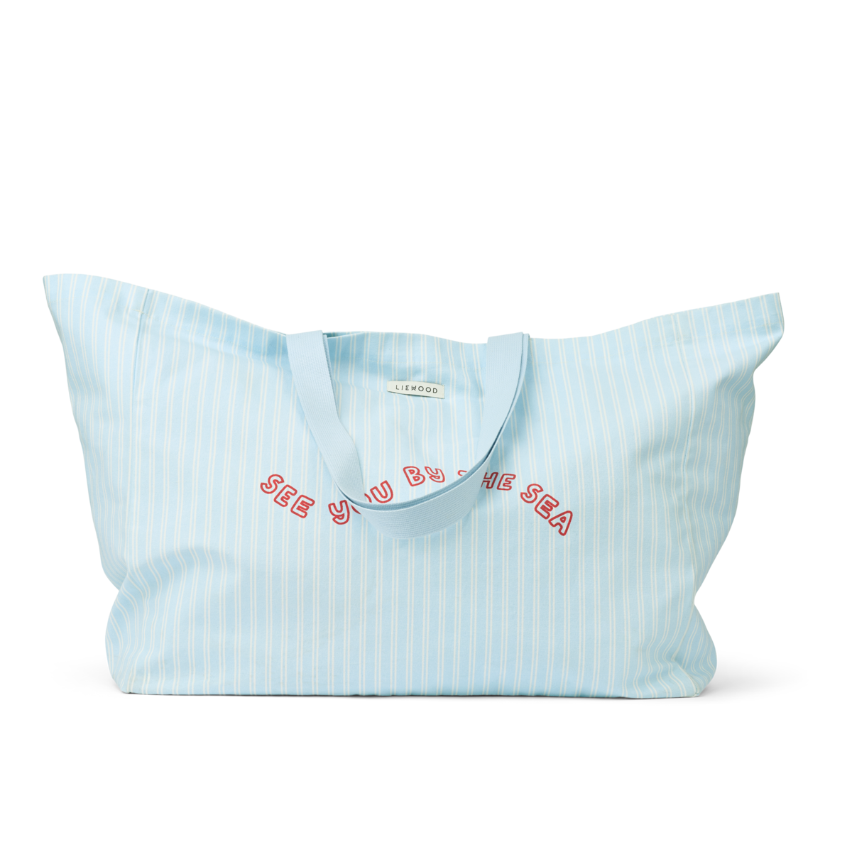 Maxi Einkaufstasche 'See You By The Sea/ Stripe Pure Sky' - B-WARE