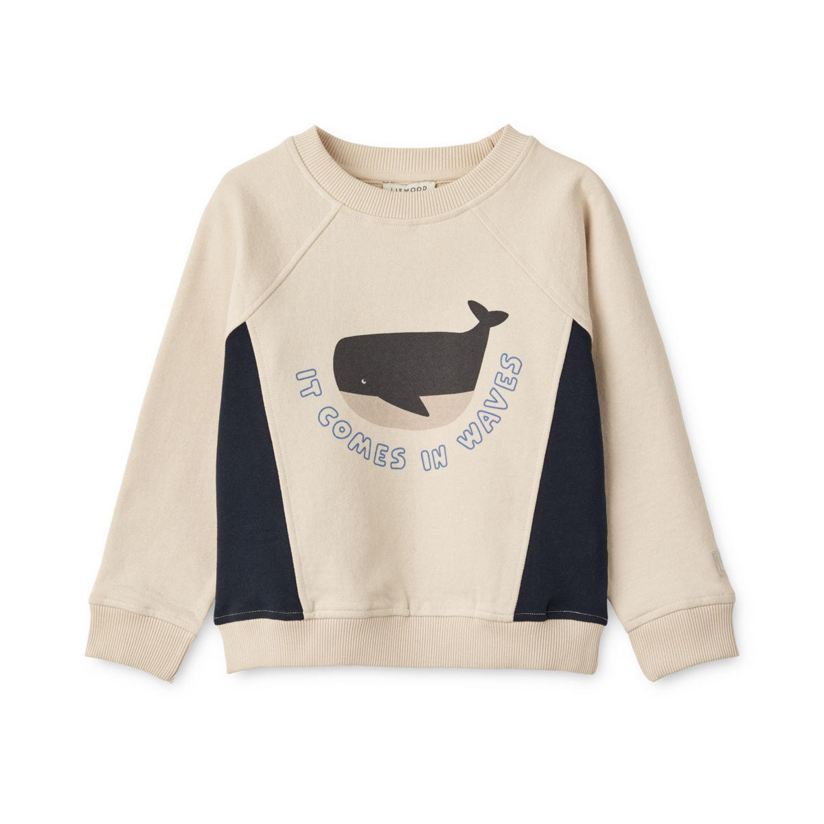 Sweatshirt Aude mit Print 'It Comes In Waves/Sandy'