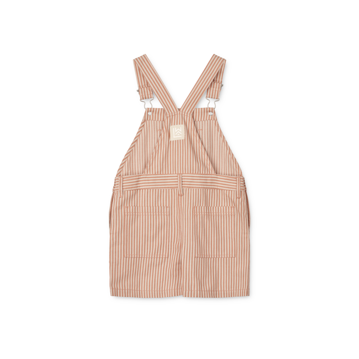 Gestreifte kurze Latzhose Venedict 'Tuscany Rose/Sandy'