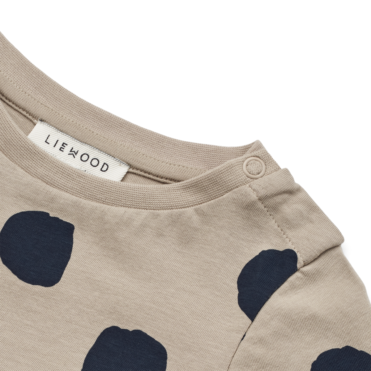 Longsleeve Margit mit Schößchen 'Spot Dots/Mist'