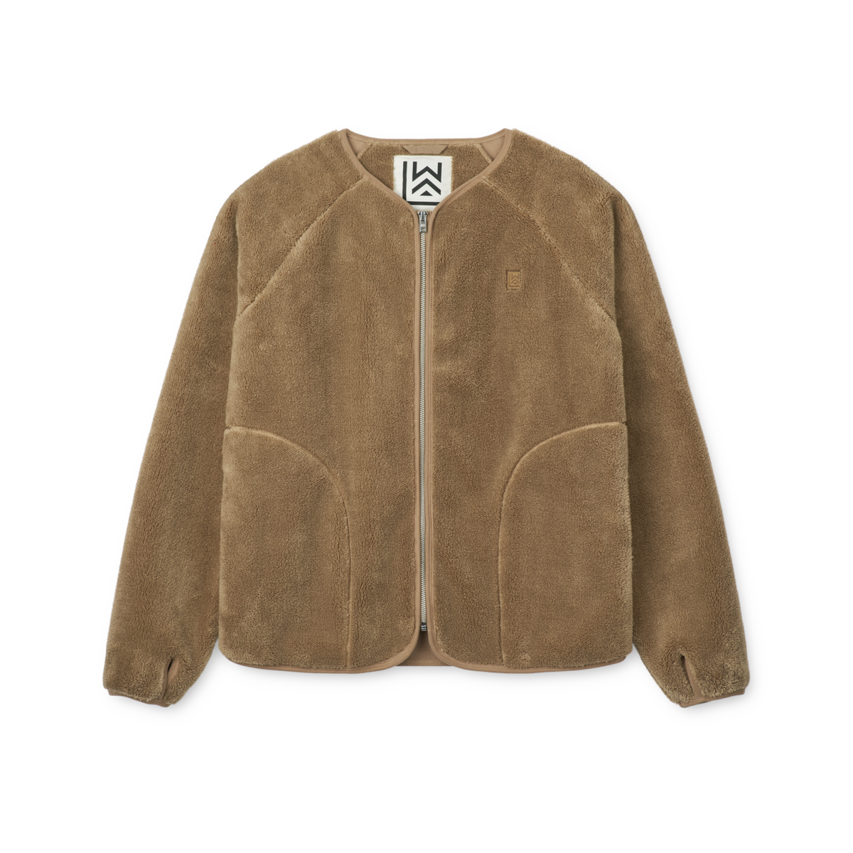 Jacke aus Teddyplüsch Calina Adult 'Oat'