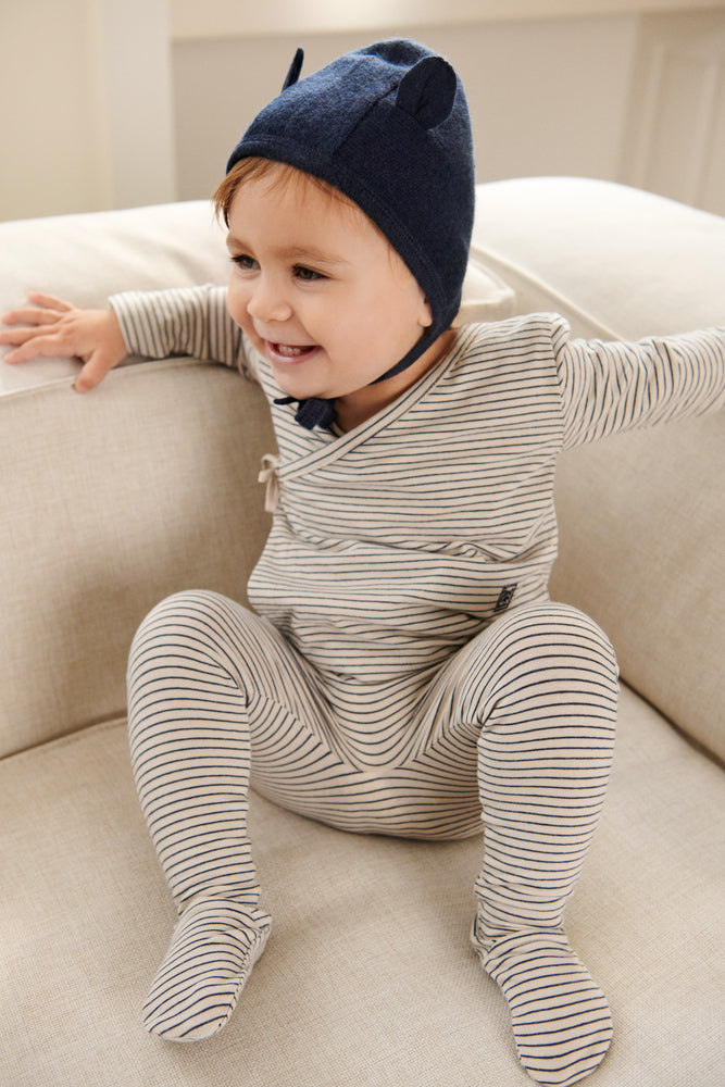 Wickeljäckchen Tadeo 'Sandy/Classic Navy' - The Little One • Family.Concept.Store. 