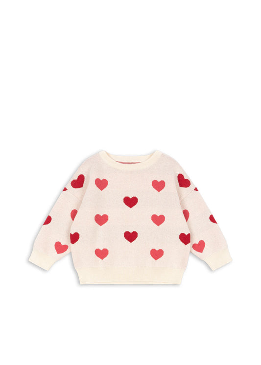 Strickpullover Lapis 'Coeur Coloré Duo Pink'