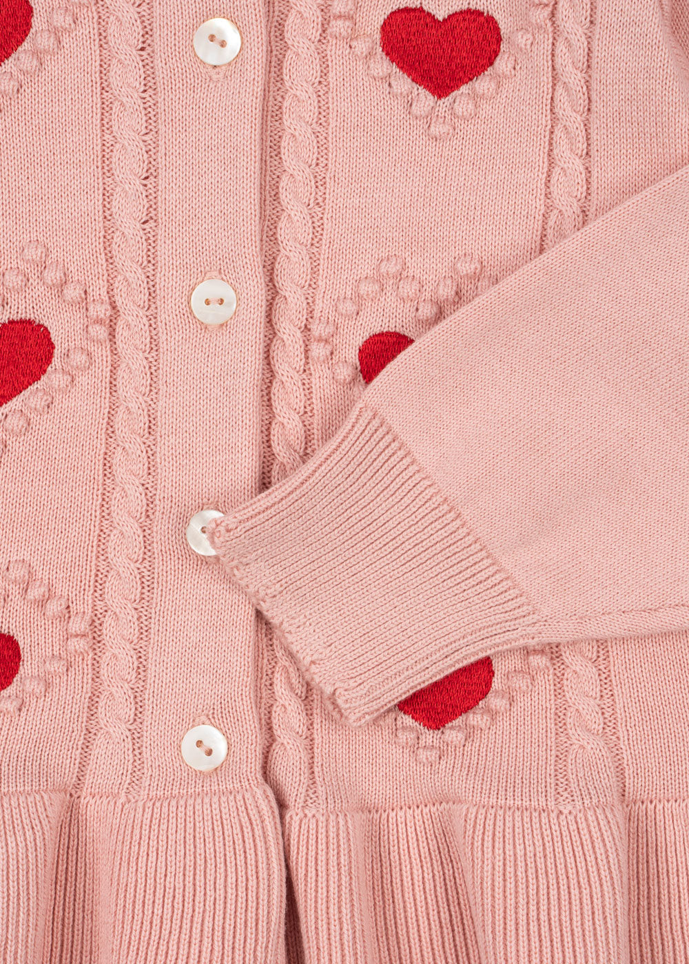 Strickjacke Soleil 'Silver Pink'