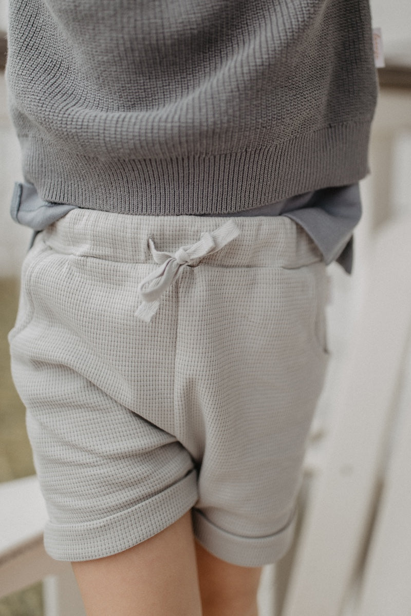 Shorts aus Wafflepiqué 'Mint'