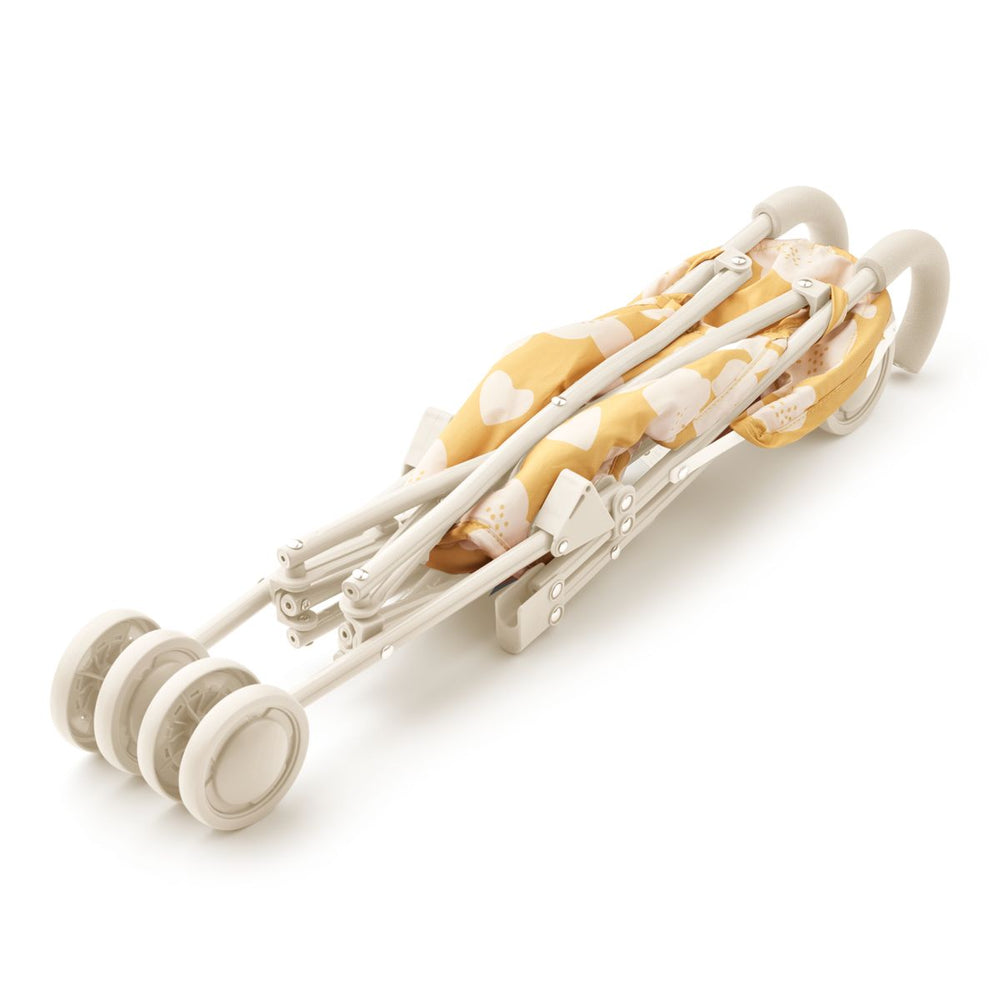 Puppenbuggy Elsie Pile 'Flower/Lemon Yellow'