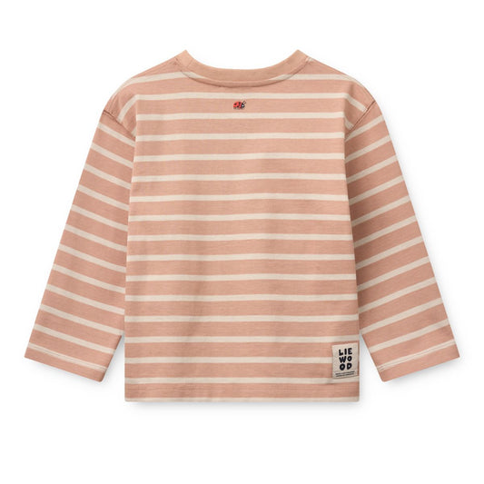 Gestreiftes Longsleeve Tyler 'Pale Tuscany/Sandy Stripe'