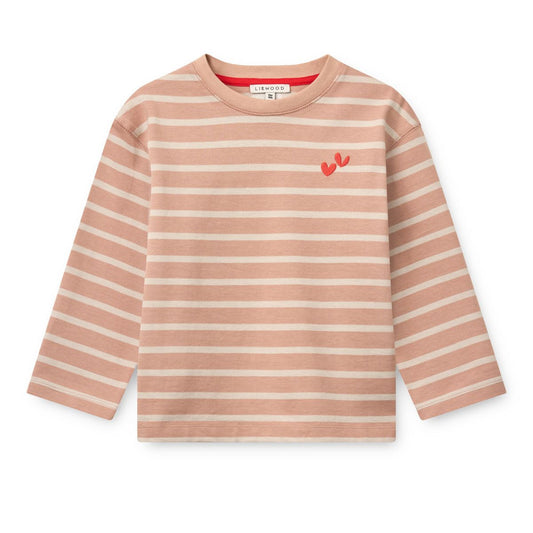 Gestreiftes Longsleeve Tyler 'Pale Tuscany/Sandy Stripe'