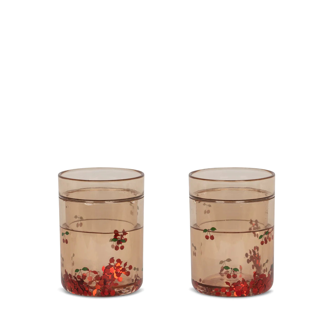 2er Set Glitzer-Becher 'Cherry' - The Little One • Family.Concept.Store. 