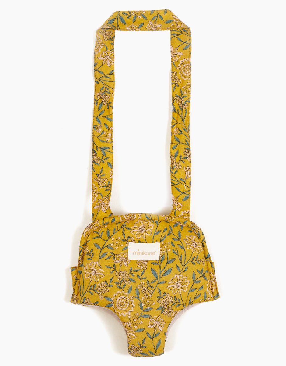 Puppentrage 'Flowers In Mustard Liana' für Gordis-Puppen 34cm