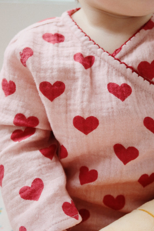 Ruffled blouse Coco 'Coeur Eclipse'