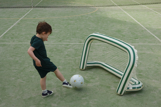 Aufblasbares Tor mit Ball 'Green Stripe'
