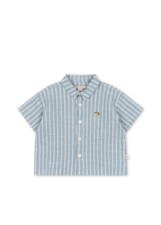 Shirt Elliot 'Trio Bleu Stripe'