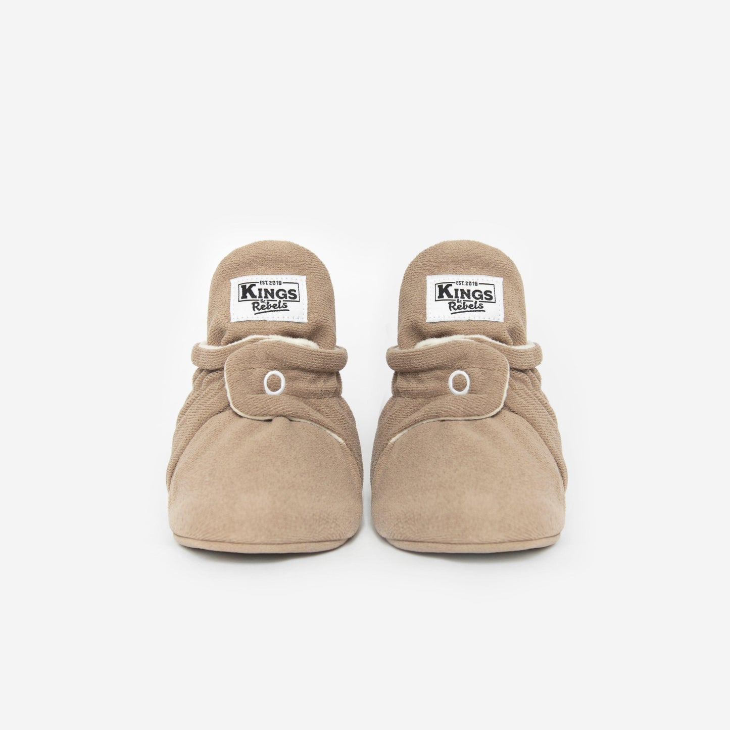 Gamuza Booties 'Gripper'- Café - The Little One • Family.Concept.Store. 