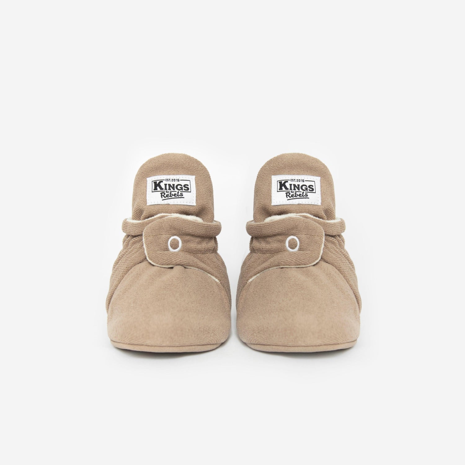 Gamuza Booties 'Gripper'- Café - The Little One • Family.Concept.Store. 