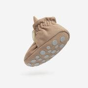 Gamuza Booties 'Gripper'- Café - The Little One • Family.Concept.Store. 