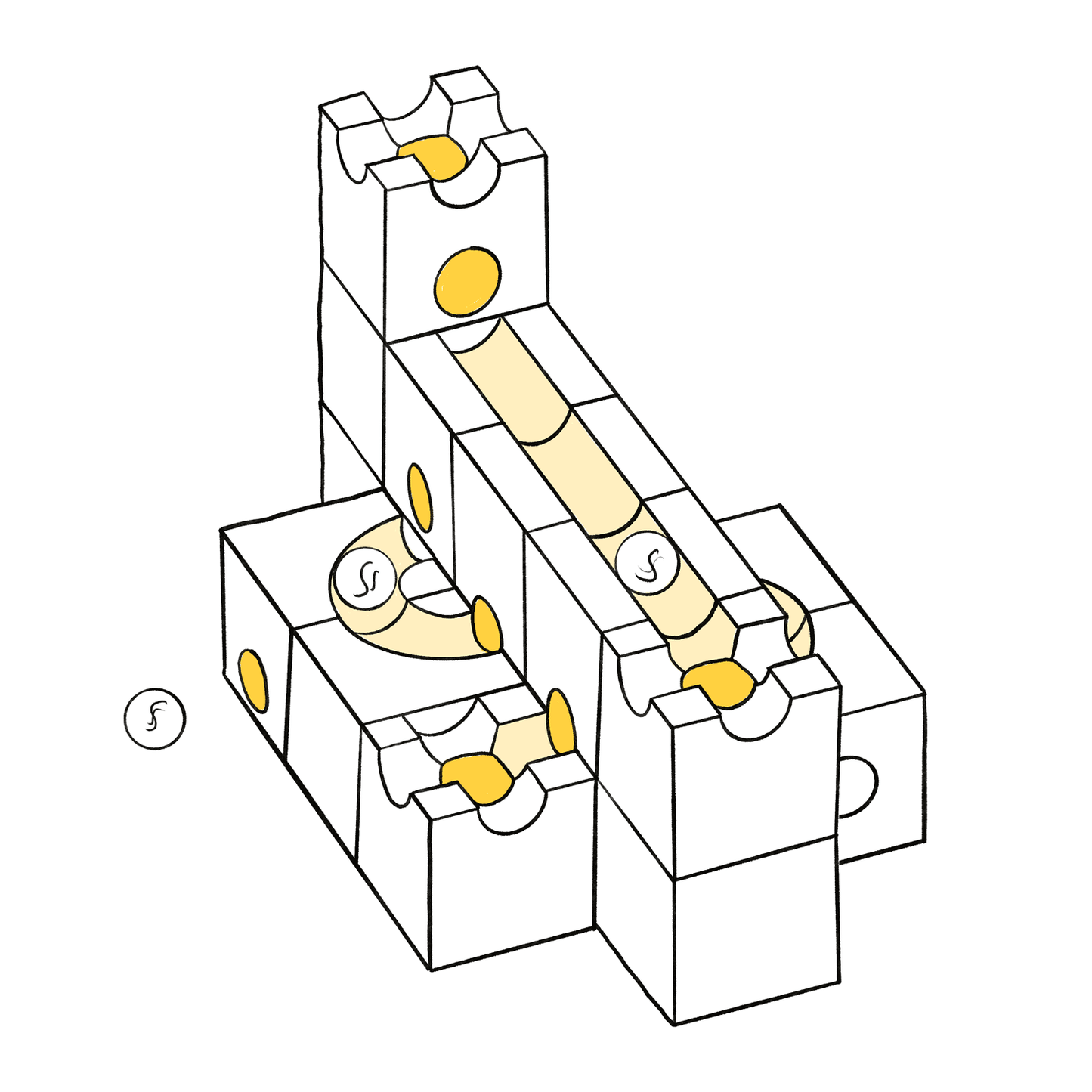 Kugelbahn Standard 16- das kleine Starterset - The Little One • Family.Concept.Store. 