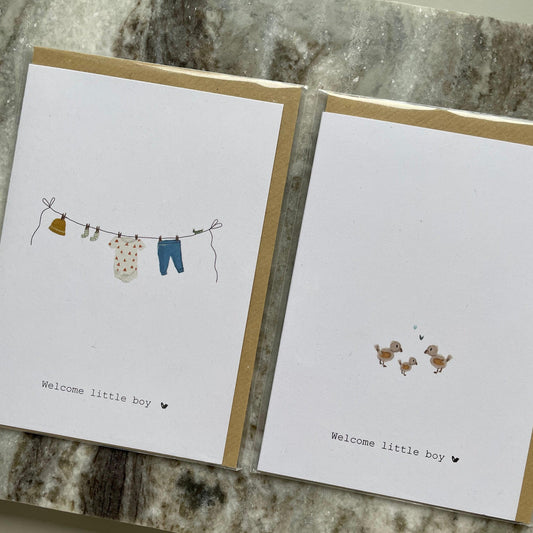 Grußkarte 'Welcome Boy' - The Little One • Family.Concept.Store. 