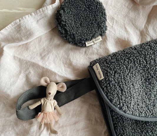 Wallet Teddy 'Dark Grey' - The Little One • Family.Concept.Store.
