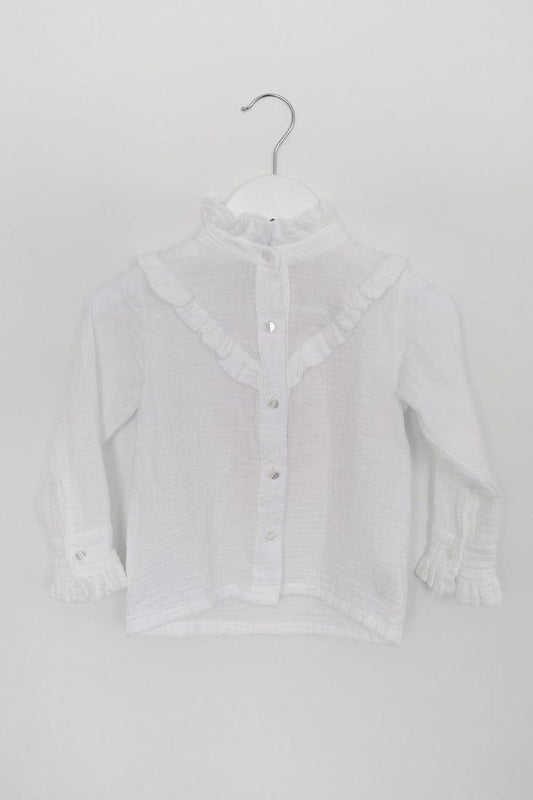Musselinbluse mit Rüschen - The Little One • Family.Concept.Store. 